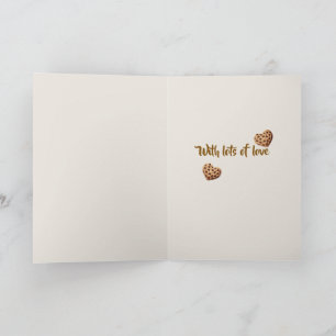 Personalized Thank you cookie hearts design