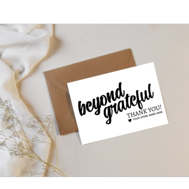 Personalized Thank You Stamp | Add Your Store Name (Modern custom thank you stamp add your store name)
