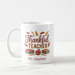 Personalized Thankful Thanksgiving Coffee Mug
