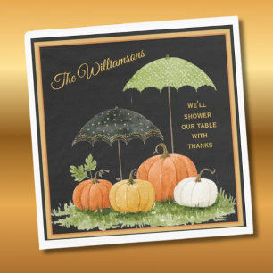 *PERSONALIZED THANKSGIVING AUTUMN FALL NAPKIN