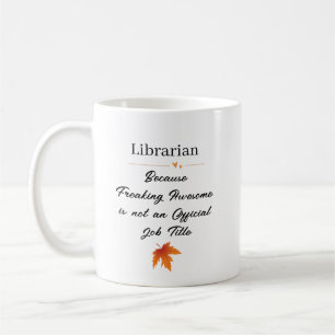Personalized Thanksgiving Librarian Gift Coffee Mug