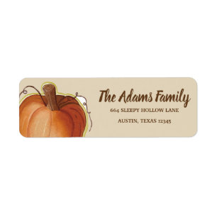 Personalized Thanksgiving Pumpkin Holiday