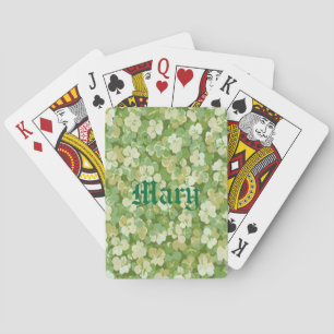 Personalized The Green Garden Playing Cards