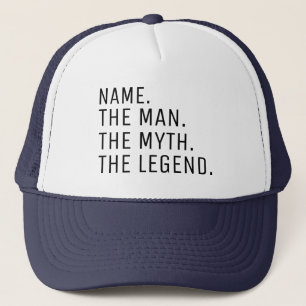 Personalized The Man The Myth The Legend Trucker H Hat