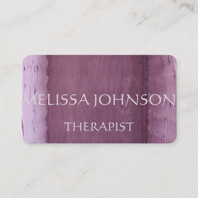 Personalized Therapist Psychologist Business Cart Business Card (Front)