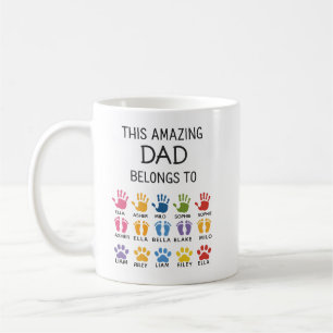 Personalized This Amazing Dad Belongs To   Custom  Coffee Mug