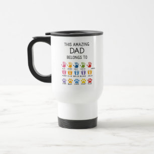 Personalized This Amazing Dad Belongs To   Custom  Travel Mug