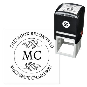 Personalized This Book Belongs To Book Lovers Self-inking Stamp