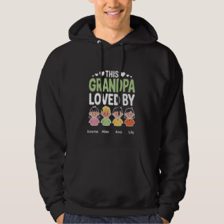 Personalized This Grandpa Loved By – Custom Kids  Hoodie