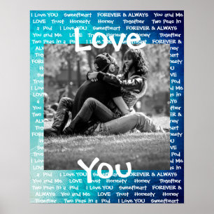 Personalized this "Love You" Couple's Poster