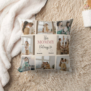 Personalized “This Mommy Belongs To” Photo Cushion