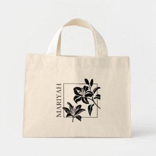 Personalized Tiger-Lily Mini Tote