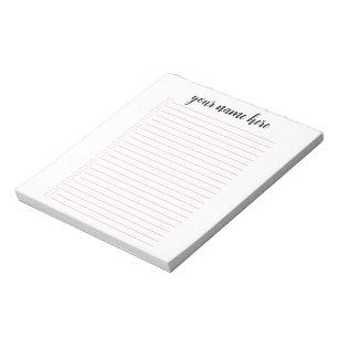 Personalized To Do List Planner Notepad