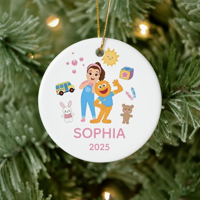 Personalized Toddler Ornament, Ms. Rachel Ornament (Tree)