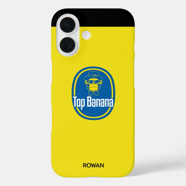 Personalized Top Banana Case-Mate iPhone Case (Back)