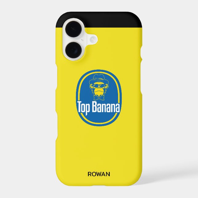 Personalized Top Banana Case-Mate iPhone Case (Back)