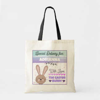 Personalized Tote Bag from Easter Bunny