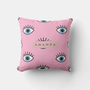 Personalized Trendy Evil Eye Pop Art Pattern Cushion