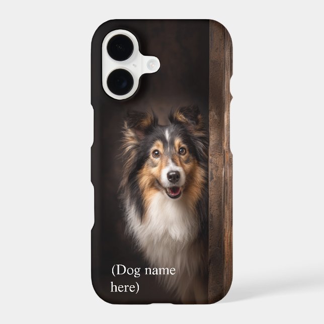 Personalized Tri-Color Sheltie Portrait (Back)
