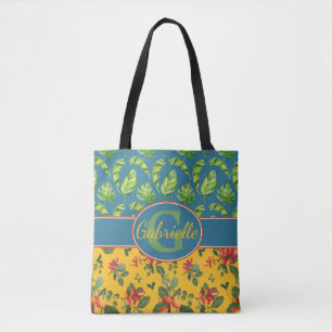 Personalized Tropical Island Tote Bag