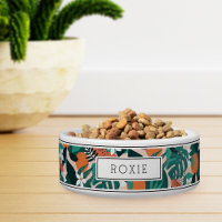 Personalized Tropical Orange Blossom Pattern Pet
