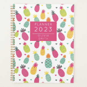 Personalized Tropical Pineapple pattern Planner