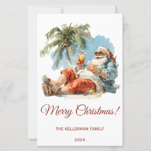 Personalized Tropical Santa Christmas