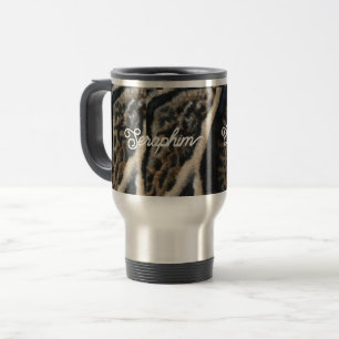 Personalized  Tumbler With Handle, Lid, and Straw Travel Mug