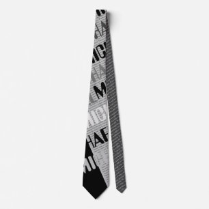 Personalized Typographic Design for Dad Tie