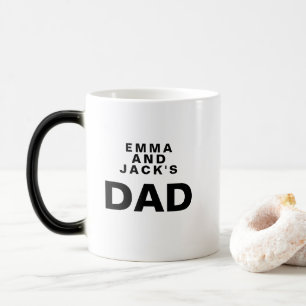 Personalized Typography Mug for Dad with Initial