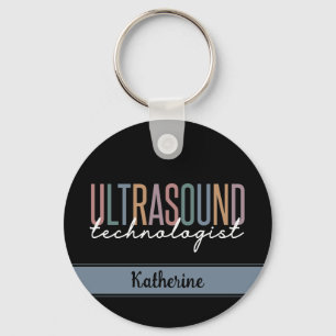 Personalized Ultrasound Technologist Gifts Key Ring