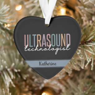 Personalized Ultrasound Technologist Gifts Ornament
