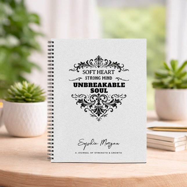 Personalized Unbreakable Soul Spiral Notebook (Creator Uploaded)