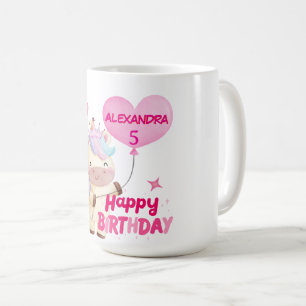Personalized Unicorn Birthday Party Coffee Mug