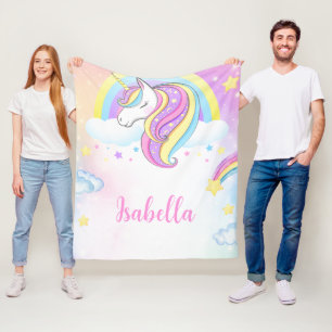 Personalized Unicorn Blanket for girl gifts