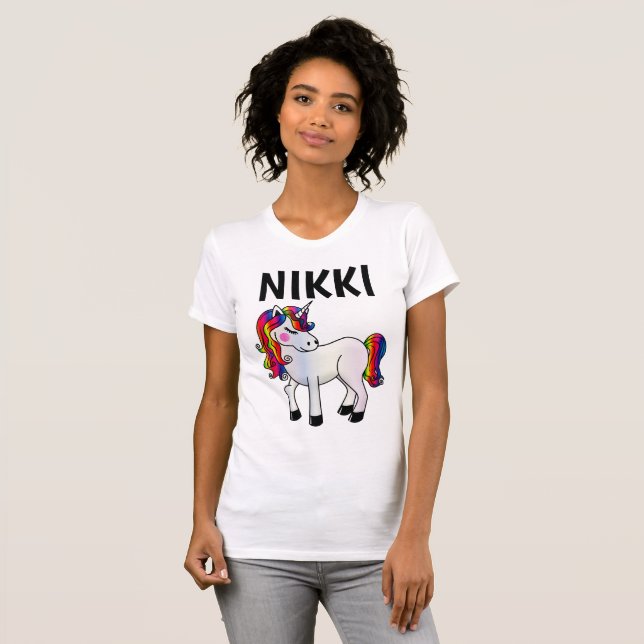 PERSONALIZED UNICORN NAME CUSTOM T-SHIRTS (Front Full)
