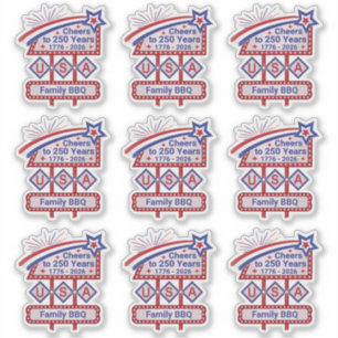 Personalized USA 250–Patriotic Retro Marquee