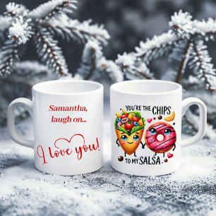 Personalized Valentine Gift Mug Cute Food Humor