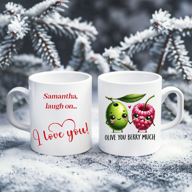Personalized Valentine Mug Cute Food Love Quote (Personalized Valentine Mug Cute Food Love Quote)