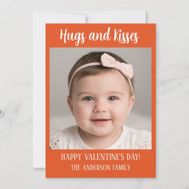 Personalized Valentine Photo Card (Front)