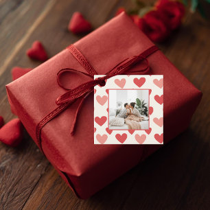 Personalized Valentine Photo Heart Favor Tags