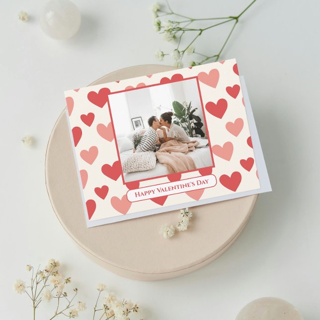 Personalized Valentine Photo Heart Postcard (Creator Uploaded)