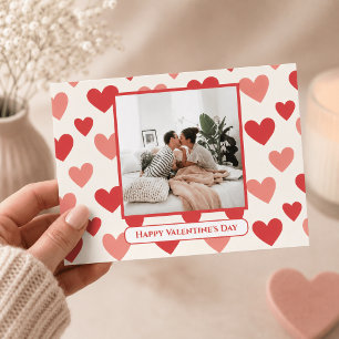 Personalized Valentine Photo Heart Postcard
