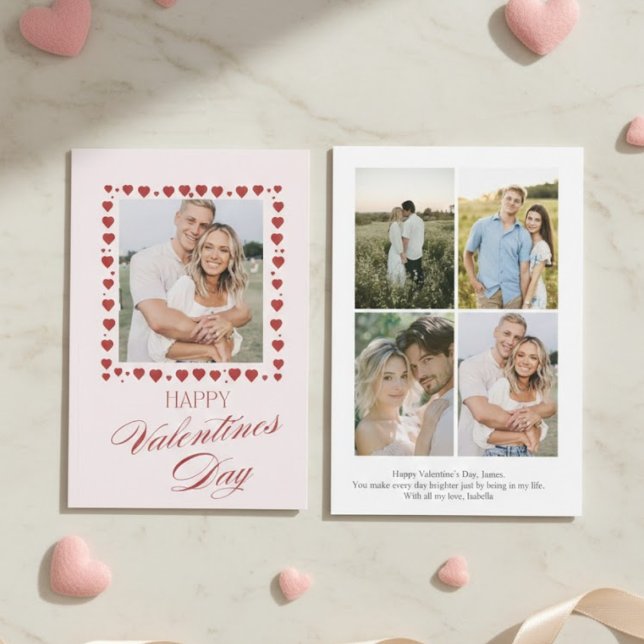 Personalized Valentine’s Day Card with Photo pink (Creator Uploaded)