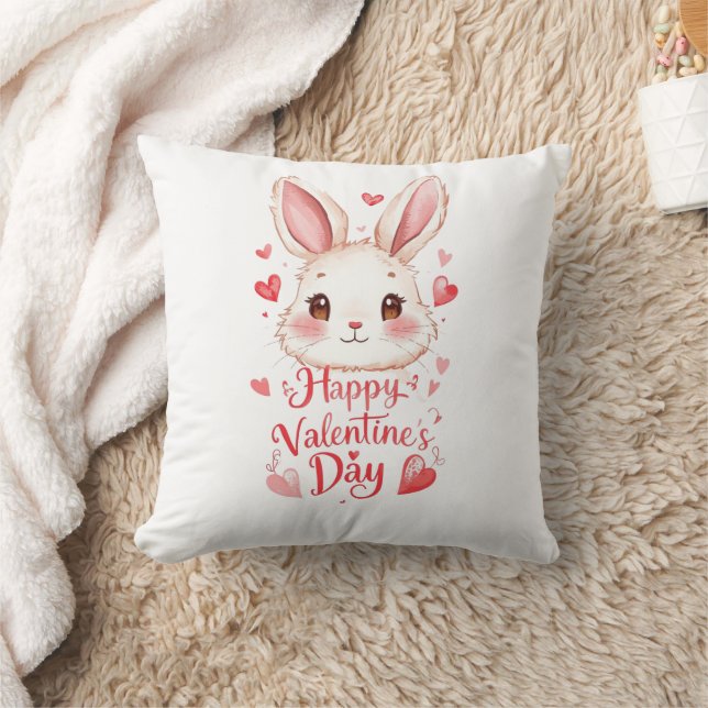Personalized Valentine’s Day Love Throw Pillow (Blanket)