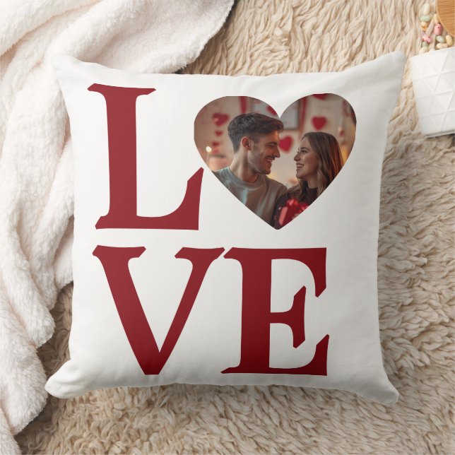 Personalized Valentine’s Day Love Throw Pillow (Blanket)