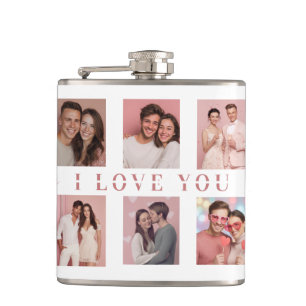 Personalized Valentine's Day Flask   Custom Photos