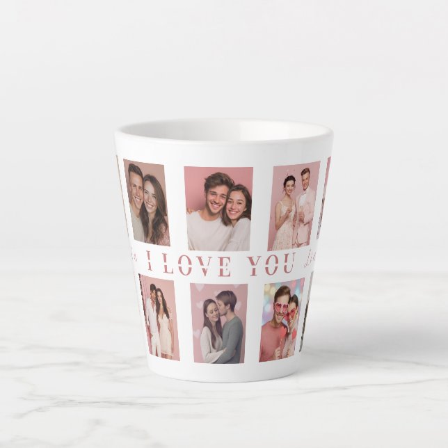 Personalized Valentine's Day Latte Mug Photos (Front)