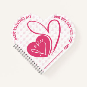 Personalized Valentine's Day Love Notebook