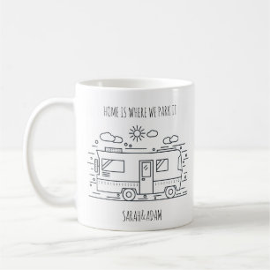 Personalized Van Life, Camper Van Couples Mug
